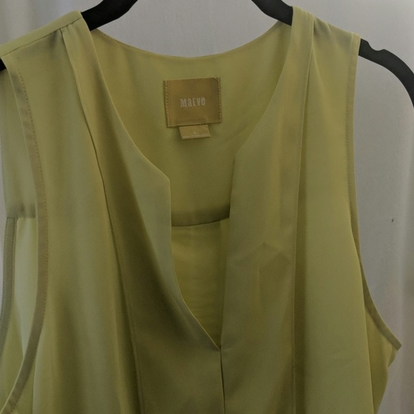 Maeve yellow high-low blouse - Anthro - size 6 - Picture 3 of 6